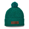 Cable Cuff Pom Beanie